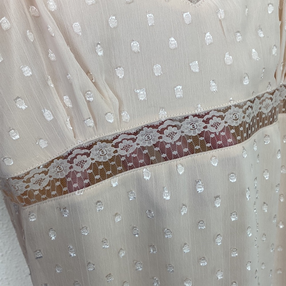 NWT Band of the Free | Amalie Ivory Slip Midi Dress M - Picture 16 of 16